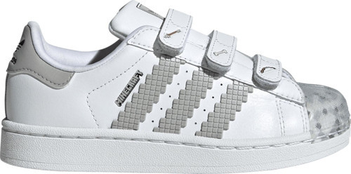 JP8083-C adidas Superstar Iı Comfort Closure X Minecraft Çocuk Spor Ayakkabı Beyaz