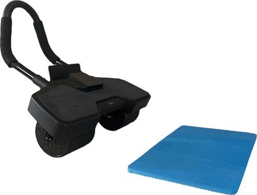 Dijital Sayaçlı Çek Bırak Karın Egzersiz Aleti | 3 Tekerli Ab Wheel + Diz İçin Mat Dahil