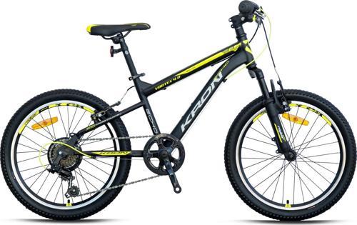 VORTEX 4.0 - 20  MTB - 11' - 7  Vites - V.B. - Mat Siyah-Gri/Neon Sarı