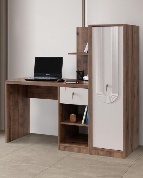 Bilgisayar Masası, Megan Çalışma Masası, Kitaplık