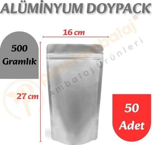 Alüminyum Kilitli Doypack 16x27x8 cm (50 Adet)