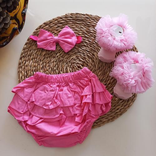 Kız Bebek Özel Gün Fuşya Pembe Fırfırşort Etek Tütü Kokoş Kıvrık Çorap Set