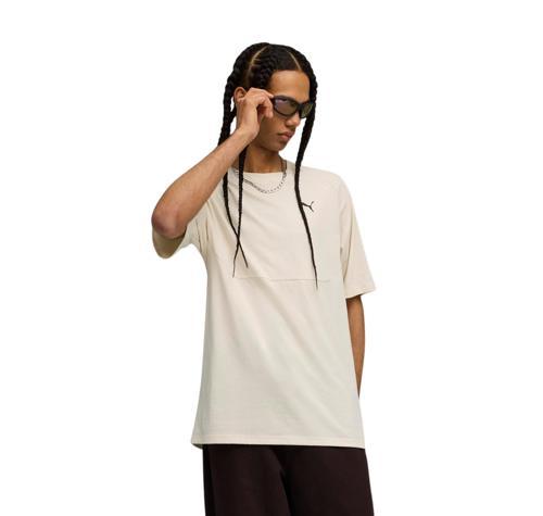 632100-87 Puma Pumatech Relaxed Graphic Tee Erkek T-Shirt Krem