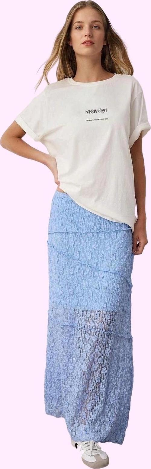 Kadın Maxi Boy A line Örme Etek Günlük Şıklık Yaz Stilin Buluştuğu Yer Vazgeçilmez Tasarım