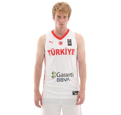 606606-01 Puma T&uuml;rkiye Erkek Basketbol Erkek Forma Beyaz