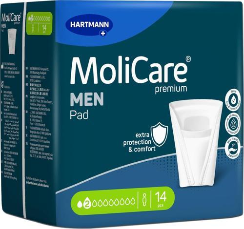  MOLİCARE MEN PAD 2 DAMLA ERKEK MESANE PEDİ  14 LÜ*6 PAKET