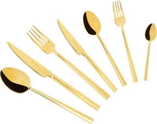 84 Parça Gold Titanyum Dublın Paslanmaz Çelik Çatal Kaşık Takımı