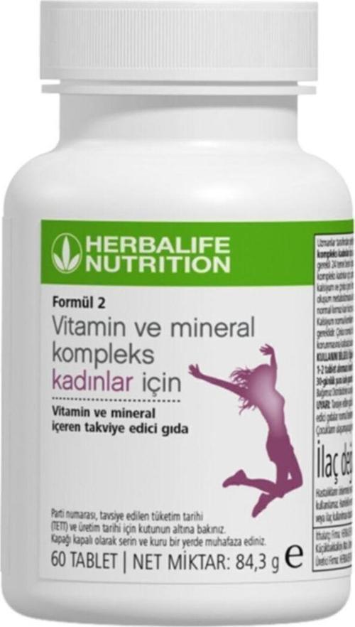 Formül 2 Vitamin Ve Mineral Kompleks Kadınlar Için 60 Tablet 86 gr