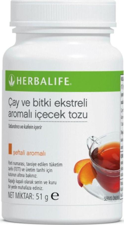 51 g Şeftali küçük Çay Ve Bitki Ekstreli Aromalı Konsantre İçecek Tozu