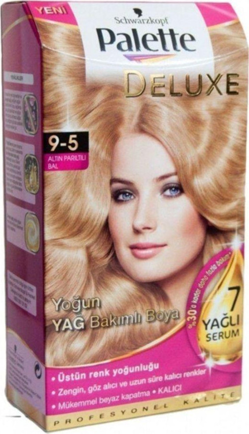 Deluxe Kit Saç Boyası 9-5 Altın Pırıltıl Bal