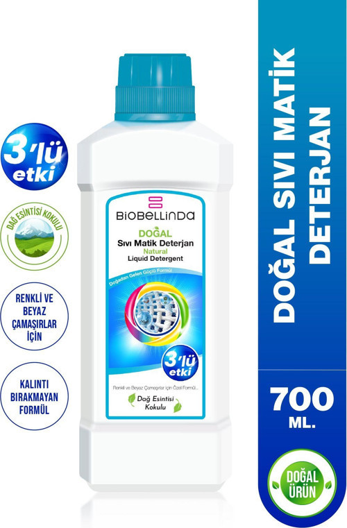 Doğal Sıvı Matik Deterjan 3'lü Etki