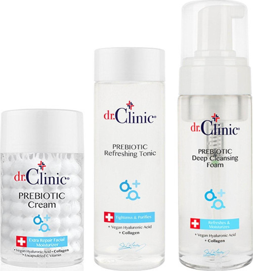 Prebiotic Cilt Bakım Seti Krem + Tonıc + Köpük