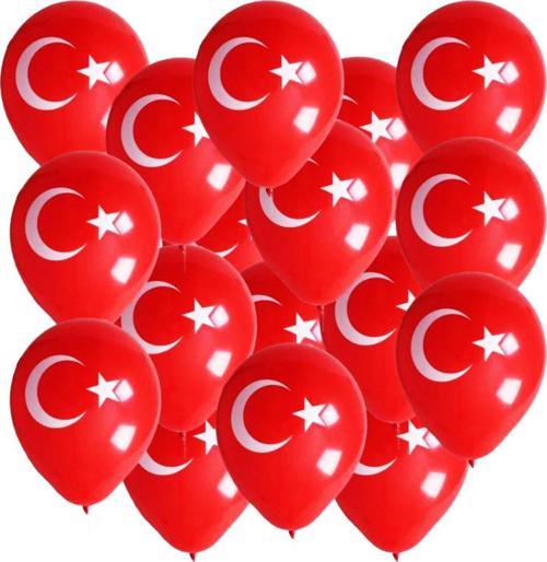 Büro Ev Ofis Etkinik Balonları için 100ADET 30CM Ay yıldız Balon Seti
