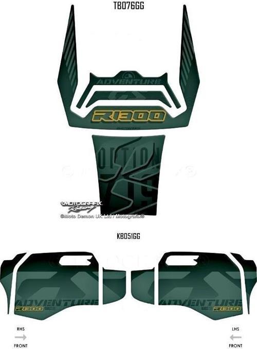 Tank - Knee Pad BMW R1300GS Adventure Trophy 2024-2025
