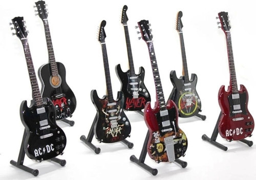 Büro Ev Ofis Oyuncak Hediyesi için 7,5X23CM Mini Dekor Gitar Objesi