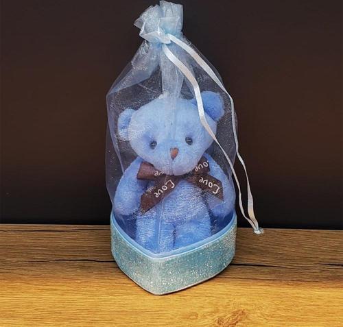 Büro Ev Ofis Çocuk Hediyesi için Doğum Günü Hediye Kesesi İçinde Ayıcık