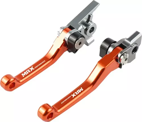 Katlanır Debriyaj ve Fren Kolu Manet Seti - Turuncu (KTM Brembo için uyumlu)