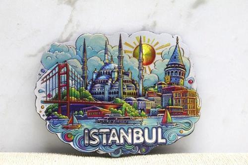 Büro Ev Ofis Hediyesi için İstanbul Hatırası Dizayn Silikon Magnet
