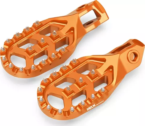 Alüminyum  Alüminyum Foot Pegs-Genişletilmiş Ayaklık-Turuncu (Ktm Husqvarna Gasgas 24-25 TBI uyumlu)