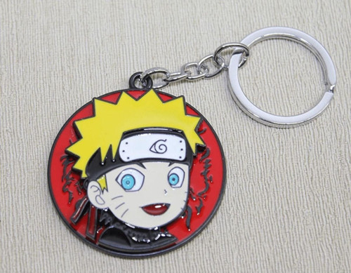Büro Ev Ofis Hediyesi için Metal Tarz Dönen Naruto Anahtarlık