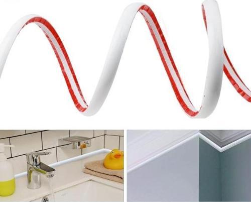 Büro Ev Ofis Mutfağı Düzeni için 2MT Yapışkanlı Lavabo Su Bariyeri