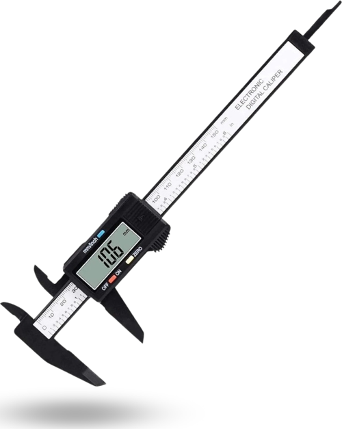 Büro Ev Ofis Takım Çantası için 150MM Dijital Fiber Karbon Kaplı Plastik Kumpas