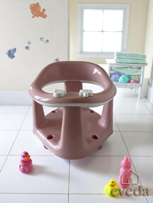 Bebek Banyo Oturağı - Vakum Tabanlı Bebek Mama Oturağı Pembe