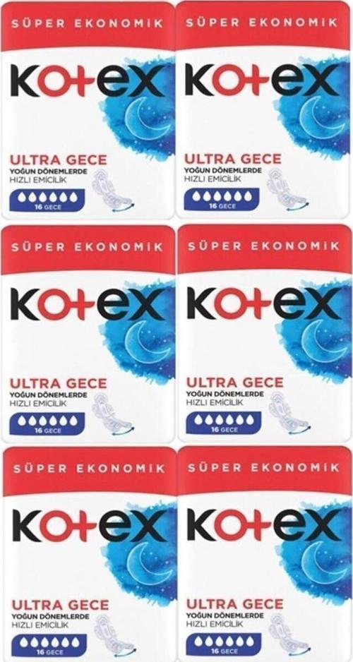 Ultra Quadro Süper Eko Gece 16 Lı 6 Adet