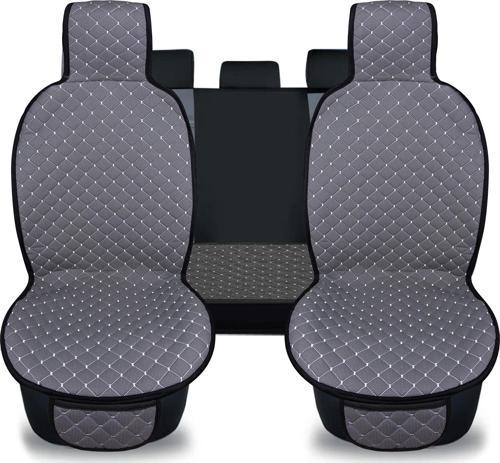 Blackline Serisi Terletmez Dokuma Kumaş Oto Koltuk Koruyucu Kılıfı Ön ve Arka Koltuk Takım