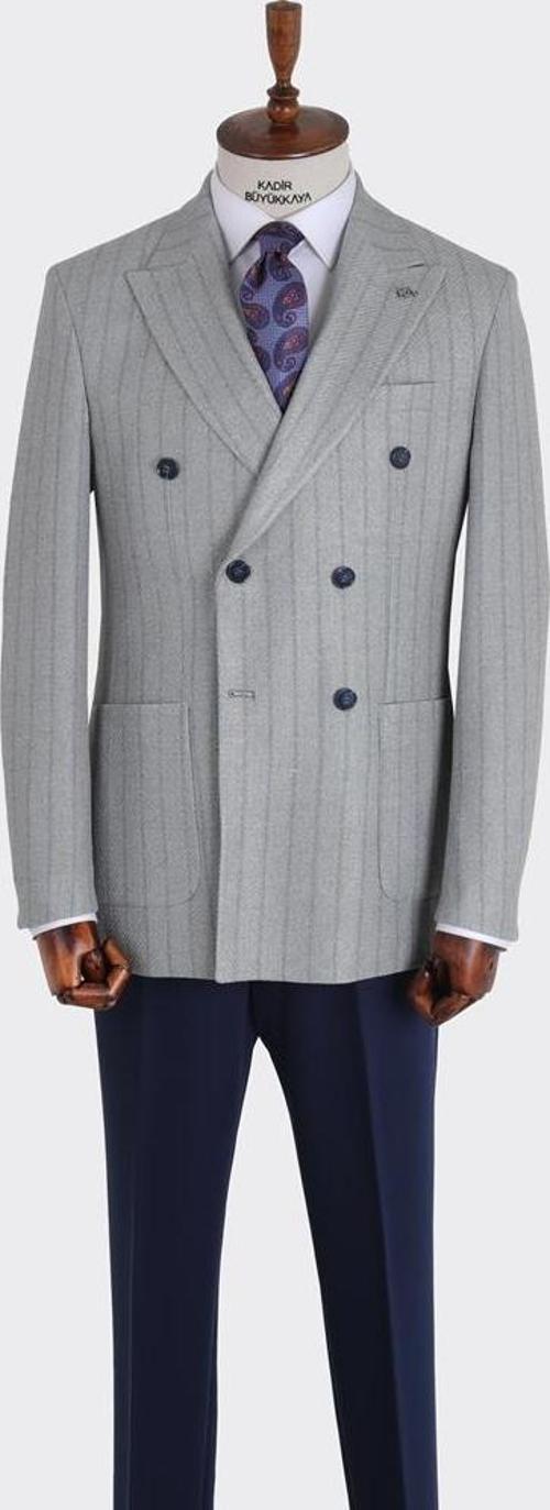 Kırlangıç Yaka Kruvaze Erkek Ceket-KAX5215S