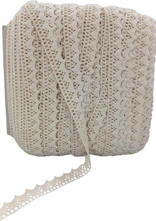 Kopanaki Dantel en 1,5 cm Krem 10 Metre