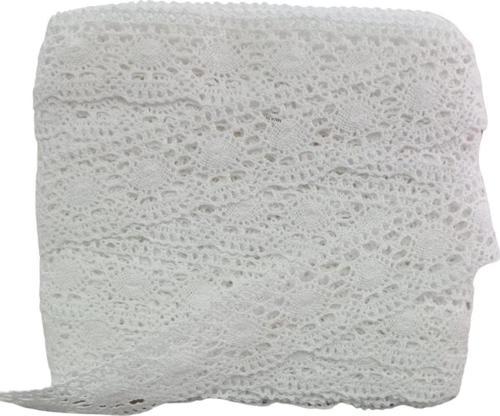 Kopanaki Dantel en 5 cm Badem Model Beyaz 5 Metre