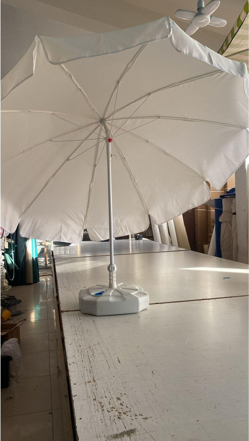 world sea home Plaj Balkon Bahçe Şemsiye 10 telli 200 cm Kalın Kumaş+BİDON DAHİL