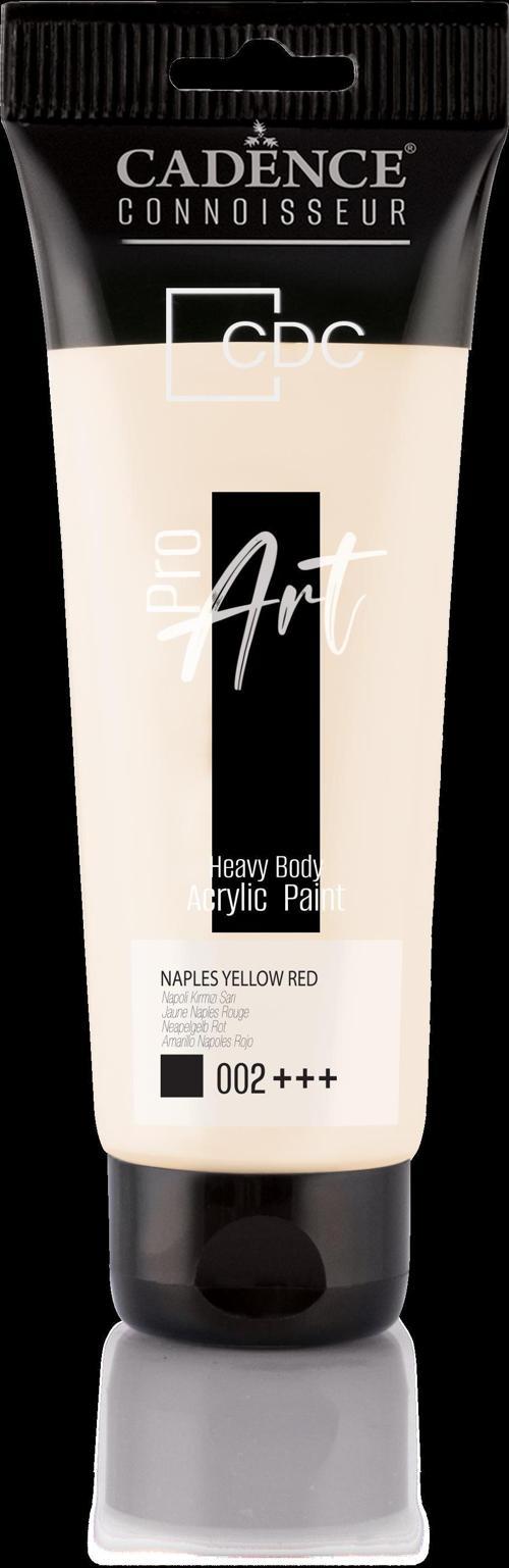 PROART HEAVY BODY AKRİLİK BOYA PR-002 NAPOLİ SARI KIRMIZI 120 ml