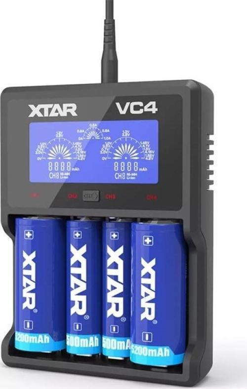 VC4 Dörtlü Li-ion / NI-CD / NI-MH Pil Şarj Cihazı