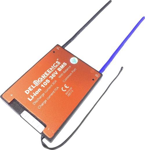 10S 30A  Li-Ion Bms Karti Sensörlü Ortak Port