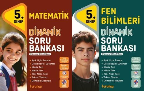 Tudem 2025 5. Sınıf Matematik + Fen Bilimleri Dinamik Soru Bankası Seti 2 Kitap Yeni Müfredat
