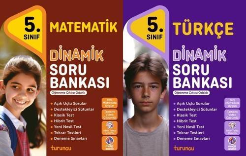 Tudem 2025 5. Sınıf Matematik + Türkçe Dinamik Soru Bankası Seti 2 Kitap Yeni Müfredat