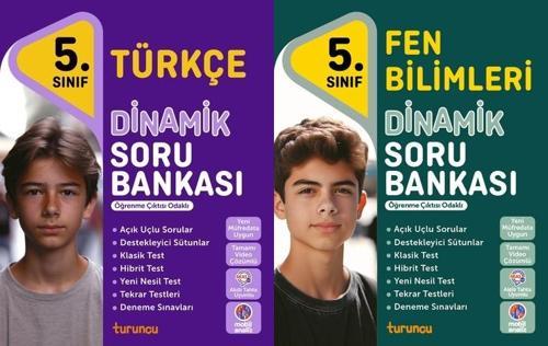 Tudem 2025 5. Sınıf Türkçe + Fen Bilimleri Dinamik Soru Bankası Seti 2 Kitap Yeni Müfredat