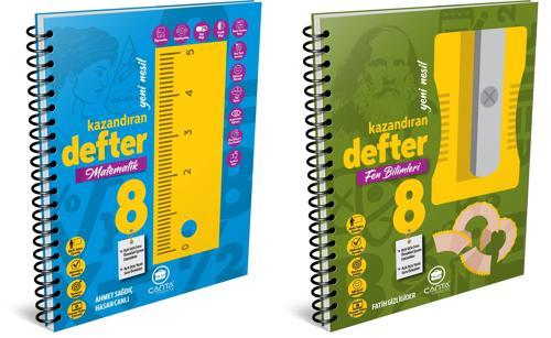 Çanta 2025 8. Sınıf Lgs Matematik + Fen Bilimleri Kazandıran Defter Seti 2 Kitap