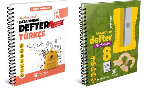 Çanta 2025 8. Sınıf Lgs Türkçe + Fen Bilimleri Kazandıran Defter Seti 2 Kitap