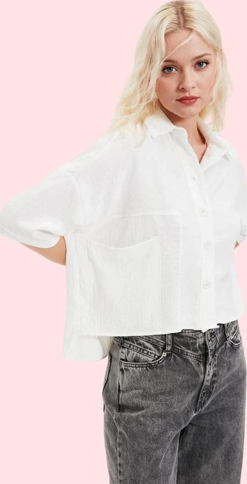 Kadın Düz Desenli Aerobin Dokuma Gömlek Rahat Günlük Stil Hafta Sonu Yaz Aylarının Vazgeçilmezi