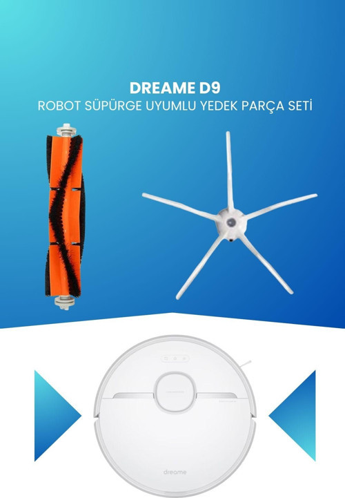 Dreame D9 Robot Süpürge Uyumlu Yedek Parça Seti