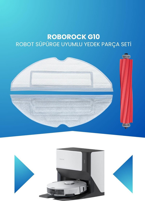 Roborock G10 Robot Süpürge Uyumlu Yedek Parça Seti