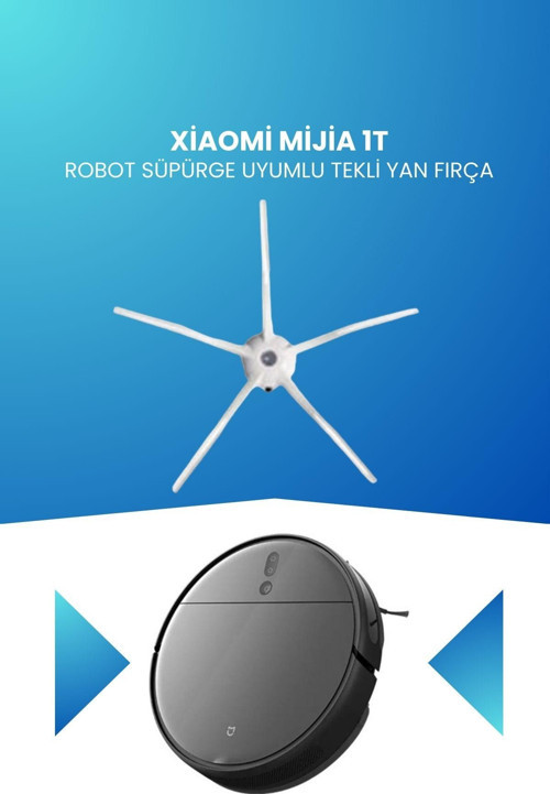 Xiaomi Mijia 1T Robot Süpürge Uyumlu Tekli Yan Fırça