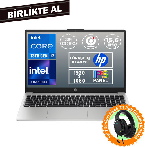 250 G10 i7-1355U 16GB 512GB SSD 15.6" FHD Freedos + Gaming Kulaklık B2PH1ES 035
