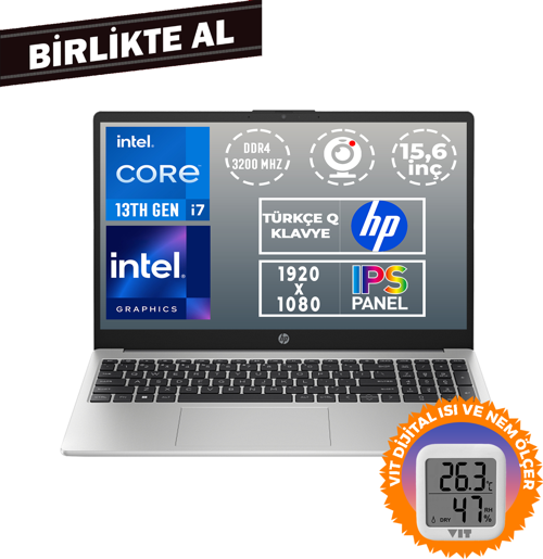 250 G10 i7-1355U 16GB 512GB SSD 15.6" FHD Freedos + VIT Termometre B2PH1ES 028