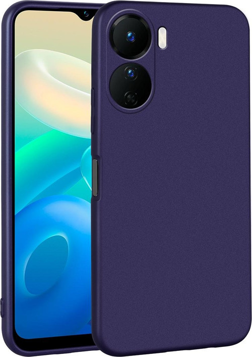 Vivo Y16 Uyumlu Renk Atmaz Yumuşak Esnek Premium Silikon Kapak