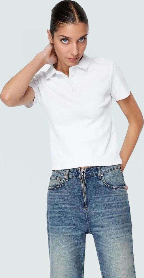 Şık Pamuklu Kaşkorse Örme Bluz Fitted Kalıp Kısa Kol Seçkin Malzeme Trend Tasarım