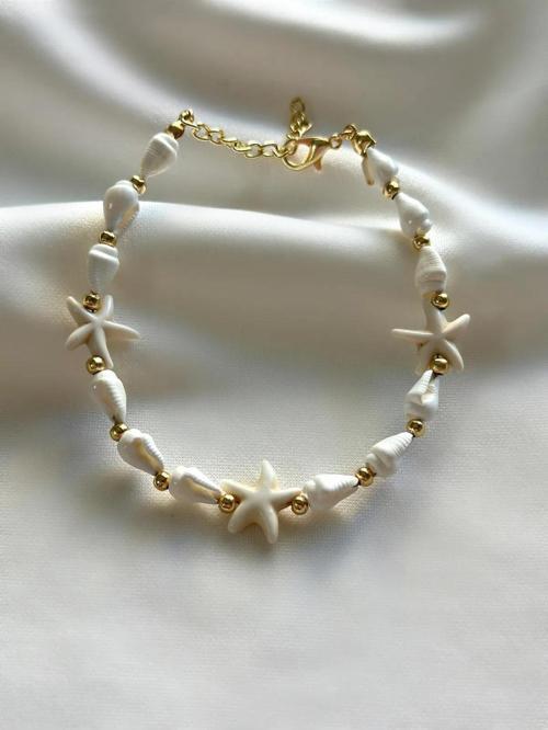 Rakoz Design Deniz Kabuğu Yıldızlı Bileklik